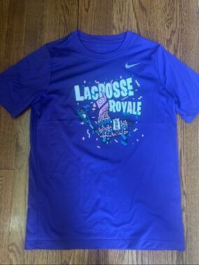 Nike Purple Lacrosse Royale Graphic Tee